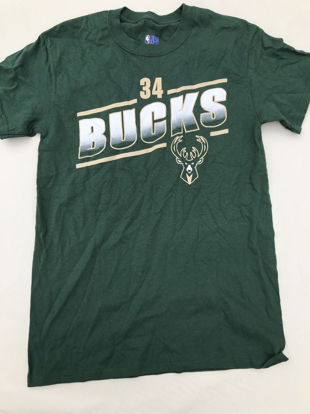 NBA Milwaukee Bucks Giannis Antetokounmpo 34 NBA S Shirt Hunter Green